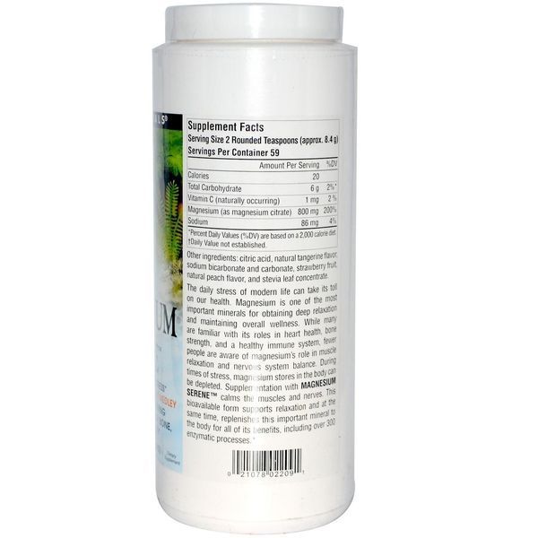 Source Naturals, Magnesium Serene, мандарин и фруктовая смесь, 500 г SNS-02209 фото