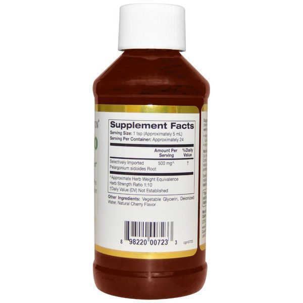 California Gold Nutrition, Умкалоабо, без алкоголя, со вкусом вишни , 4 fl oz (118 ml) CGN-00723 фото
