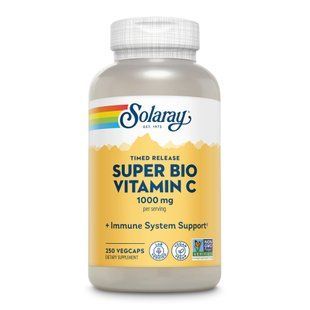 Super Bio Vitamin C 1000mg - 250 vcaps 2023-10-2392 фото