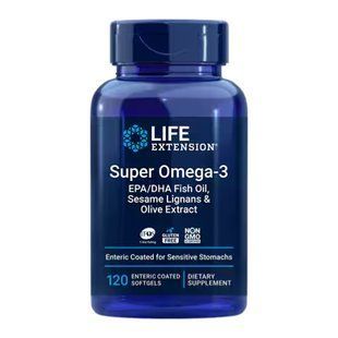 Super Omega-3 EPA/DHA Fish Oil, Sesame Lignans & Olive Extract - 120 Enteric coated softgels 2023-10-2657 фото