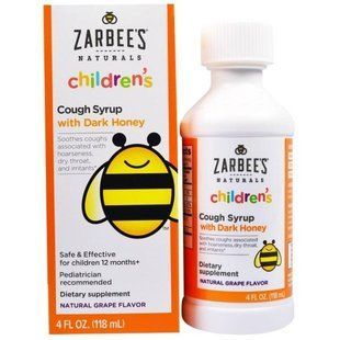 Zarbees, Полностью натуральный детский сироп от кашля, от 12 месяцев, с натуральным виноградным вкусом, 4 жидких унции ZAR-00218 фото