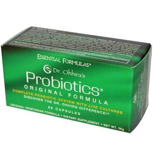 Dr. Ohhiras, Essential Formulas Inc., Пробиотики, натуральная формула, 60 капсул EFI-12125 фото