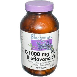 Bluebonnet Nutrition, C-1000 Plus биофлавоноиды, 180 капсуловидных таблеток BLB-00530 фото