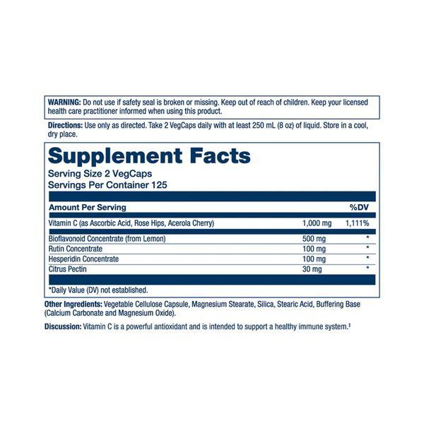 Super Bio Vitamin C 1000mg - 250 vcaps 2023-10-2392 фото