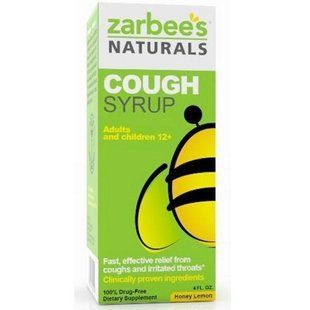 Zarbees, All-Natural Cough Syrup, Extra Strength, Honey Lemon, 4 fl oz ZAR-00230 фото