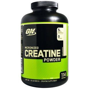 Optimum Nutrition, Тонкодисперсный порошок креатина, без вкуса, 1,32 фунта (600 г) OPN-02385 фото
