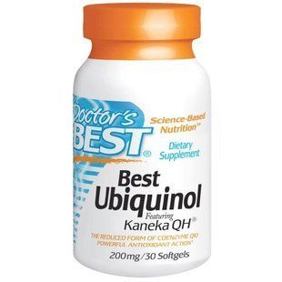 Doctors Best, Кофермент Q відновлений (убихинол) з додаванням Kaneka QH (Best Ubiquinol), 200 мг, 30 м'яких таблеток DRB-00274 фото