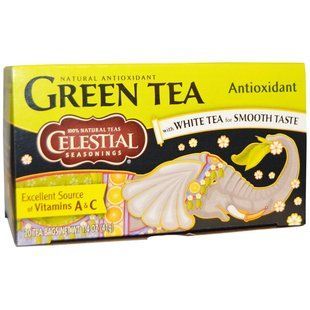 Celestial Seasonings, Зеленый чай, антиоксидант, 20 пакетиков, 1.4 унции (41 г) CES-07036 фото