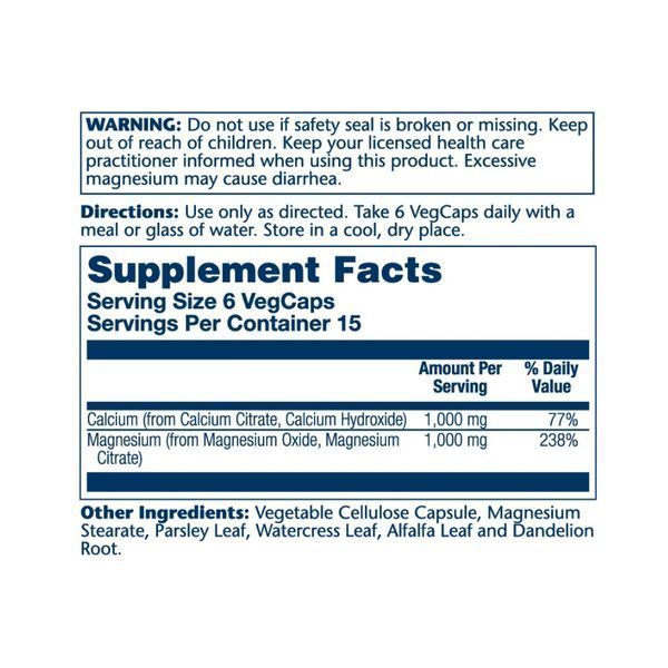 Calcium & Magnesium Citrate - 90 vcaps 2023-10-2393 фото