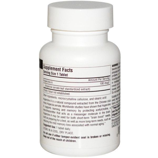 Source Naturals, Гиперзин А, 100 мкг, 120 таблеток SNS-02410 фото