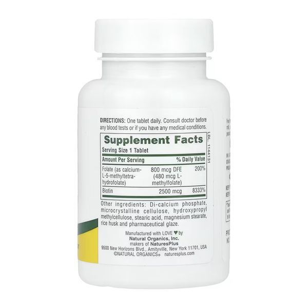 Biotin & Folate - 30 tabs 2023-10-6825 фото