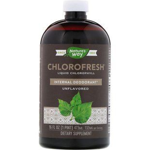 Хлорофіл Natures Way, Chlorofresh, рідкий , неароматизований, 473.2 мл. NWY-03502 фото