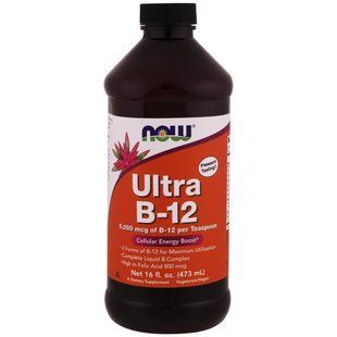 Now Foods, Ultra B-12, 16 жидких унций (473 мл) NOW-00454 фото