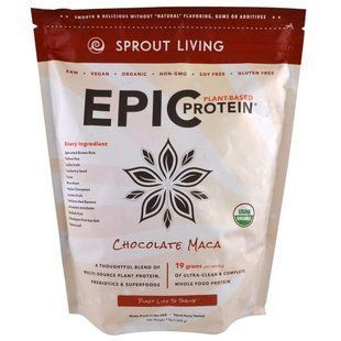 Sprout Living, Органический протеин Epic Protein, шоколад мака, 1 кг (1000 г) SPL-00707 фото