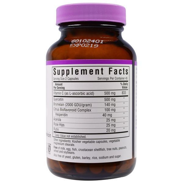 Bluebonnet Nutrition, Супер-кверцетин, 90 капсул у рослинній оболонці BLB-00553 фото