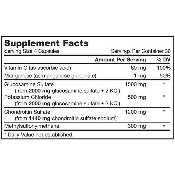 Jarrow Formulas, Комплексная добавка для суставов из глюкозамина, хондроитина и метилсульфонилметана, 120 капсул JRW-19023 фото