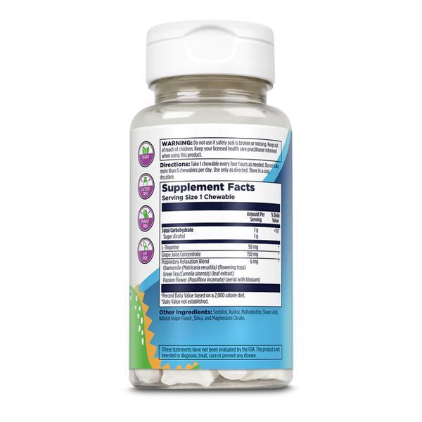 Relax-a-Saurus - 30 chewable Grape (Повреждена этикетка) 2024-11-0024 фото