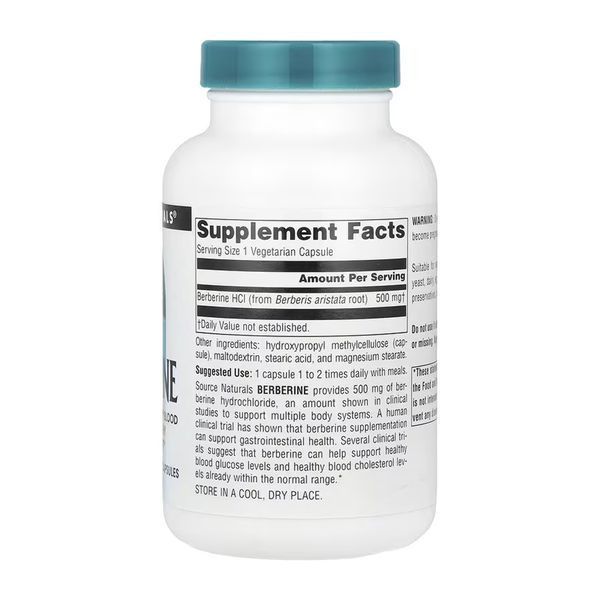 Berberine 500 mg - 120 vcaps 2023-10-6154 фото