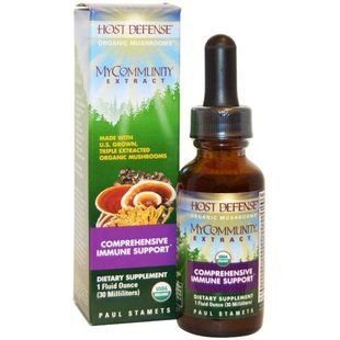Fungi Perfecti, Host Defense, My Community Extract, Comprehensive Immune Support , 1 fl oz (30 ml) FPI-05811 фото