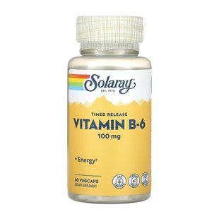 Vitamin B-6 Timed-Release 100mg - 60 vcaps 2023-10-6423 фото