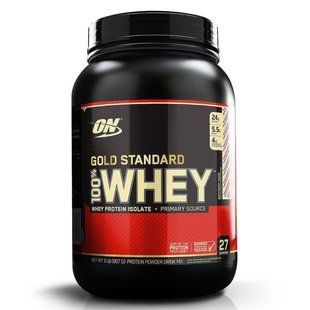Optimum Nutrition, Gold Standard, 100% сыворотка, Именинный пирог, 2 фунта (907 г) OPN-05501 фото