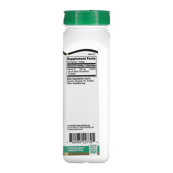 E 180 mg (400IU) - 250 softgels 2023-10-7091 фото