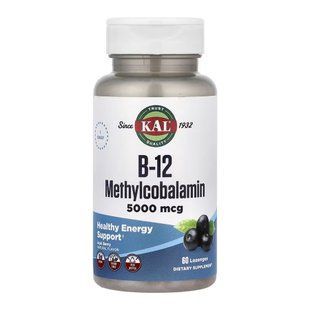 B-12 Methylcobalamin 5000mcg - 60 lozenges 2023-10-7165 фото