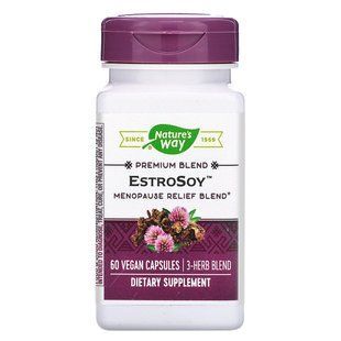 Natures Way, EstroSoy, комплекс для облегчения протекания менопаузы, 60 растительных капсул NWY-14536 фото