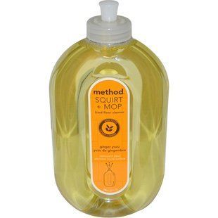 Method, Squirt + MOP, Скропи та протри, засіб для очищення підлог, імбирний юдзу, 25 рідких унцій (739 мл) MTD-00070 фото