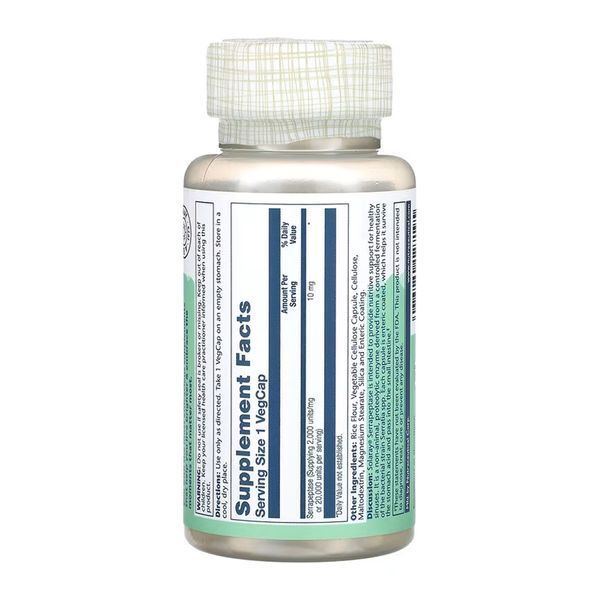 Serrapeptase 10mg - 90 vcaps 2023-10-7040 фото