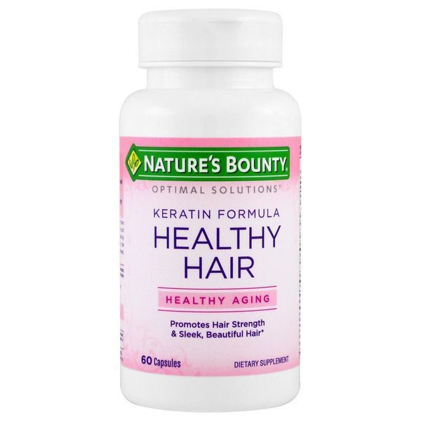 Natures Bounty, Кератиновая формула для здоровых волос Optimal Solutions, 60 капсул NRT-64789 фото