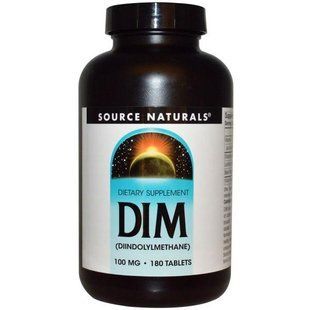 Source Naturals, DIM (диндолилметан), 100 мг, 180 таблеток SNS-02044 фото