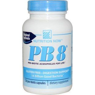 Nutrition Now, PB8, Натуральна формула, Ацидофільні пробіотики, 120 капсул NUR-00112 фото