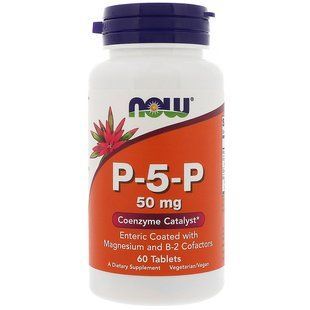 Now Foods, Піридоксальфосфат P-5-P, 50 мг, 60 таблеток NOW-00460 фото