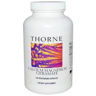 Thorne Research, Calcium-Magnesium Citramate, 240 Vegetarian Capsules THR-27302 фото