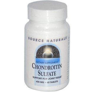 Source Naturals, Chondroitin Sulfate, 400 мг, 60 таблеток SNS-00697 фото
