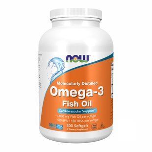 Omega 3 1000mg - 500 Sgels (Повреждена банка) 2023-10-8006 фото
