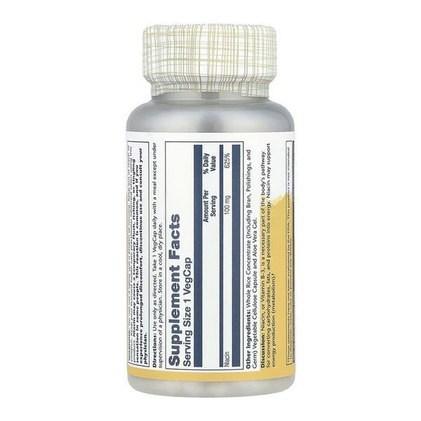 Niacin 100mg - 100 vcaps 2023-10-6742 фото