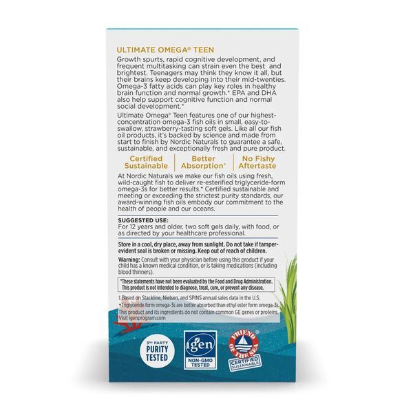 Ultimate Omega 2X Teen - 60 mini softgels 2023-10-5963 фото