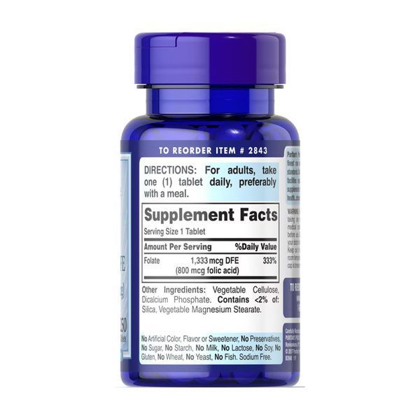 Folate 1333 mcg DFE - 250 tabs 2023-10-2471 фото