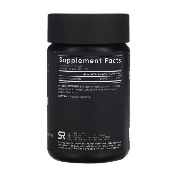 Zinc Picolinate 50mg - 60 softgels 2023-10-6172 фото