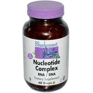 Bluebonnet Nutrition, Комплекс нуклеотидов, РНК/ДНК, 60 капсул на растительной основе BLB-01264 фото