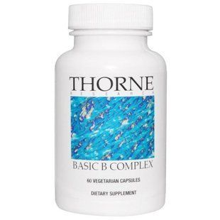 Thorne Research, Комплекс основных витаминов группы B, 60 вегетарианских капсул THR-10403 фото