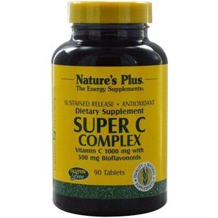 Natures Plus, Супер C комплекс, таблетки с постепенным высвобождением, 90 таблеток NAP-02480 фото