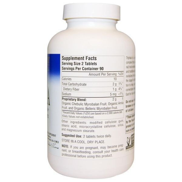 Planetary Herbals, Трифала, здоров'я шлунково-кишкового тракту, 1,000 мг, 180 таблеток PTF-10066 фото