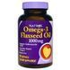 Natrol, Льняное масло омега 3, 1000 мг, 90 гелевых капсул NTL-00969 фото 1
