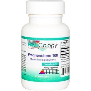 Nutricology, Прегненолон 100, 60 таблеток з насічкою ARG-54820 фото