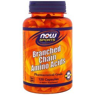 Now Foods, Амінокислоти з розгалуженими боковими ланцюгами, 120 капсул NOW-00053 фото
