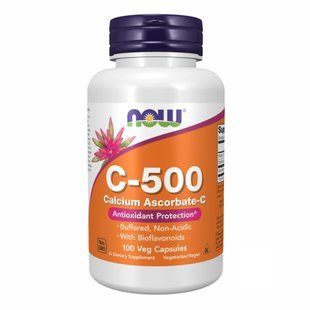 C-500 Ascorbate - 100 vcaps (Пошкоджена банка) 2024-11-0028 фото
