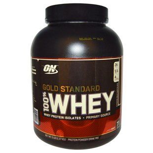 Optimum Nutrition, 100 % молочная сыворотка Золотой стандарт, Молочный шоколад, 5 фунтов (2.273 г) OPN-02414 фото